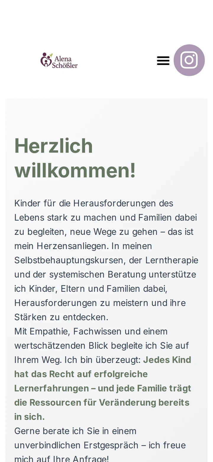 Alena Schößler — Lerntherapie auf dem Smartphone: Startseite