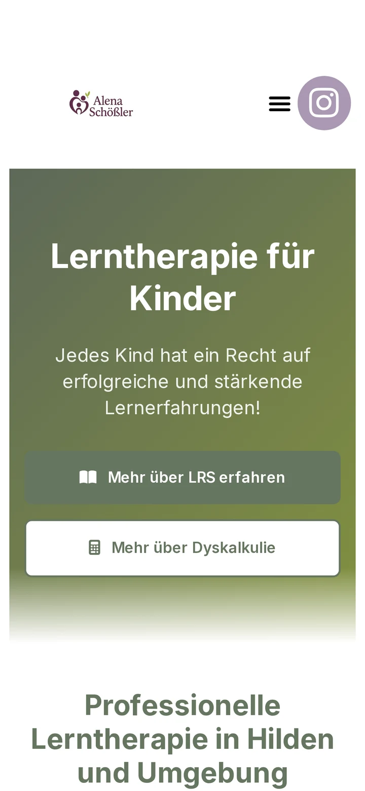 Alena Schößler — Lerntherapie auf dem Smartphone: Lerntherapie