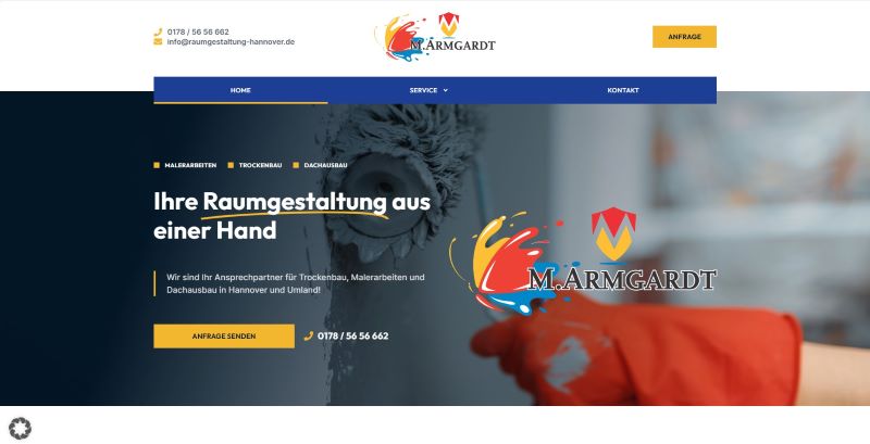 Malerbetrieb Hannover — WordPress · Handwerk (Webseite)