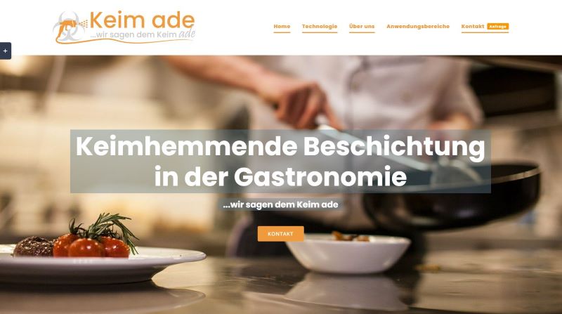 Keim Ade — Oberflächendesinfektion — WordPress · Produkt-Website (Webseite)