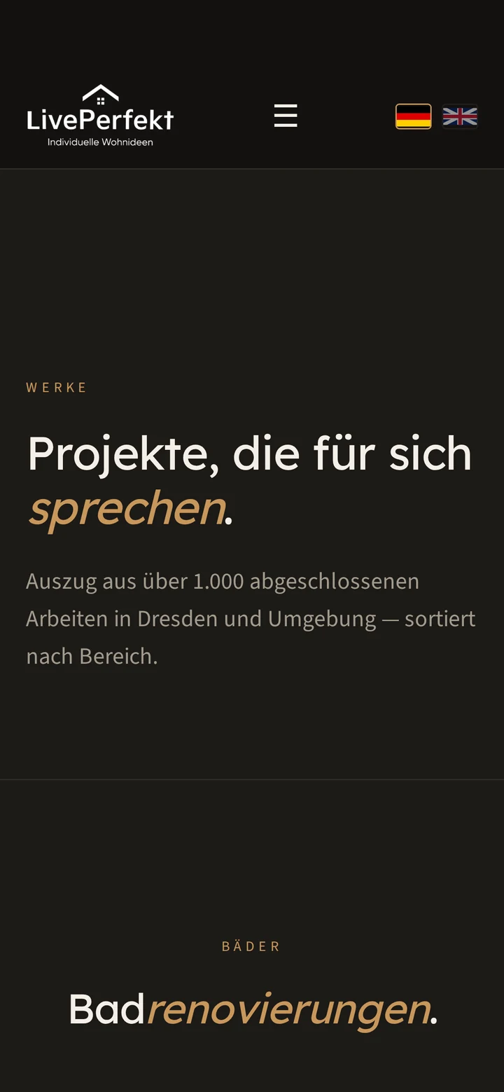 LivePerfekt auf dem Smartphone: Galerie