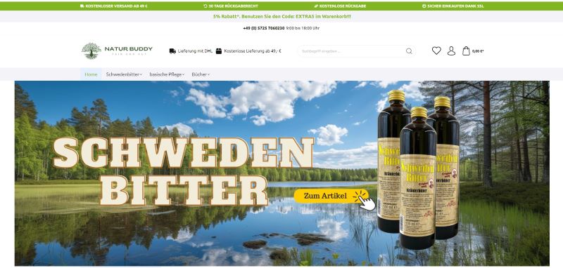 Natur Buddy — Shopware 6 · Onlineshop (Onlineshop)