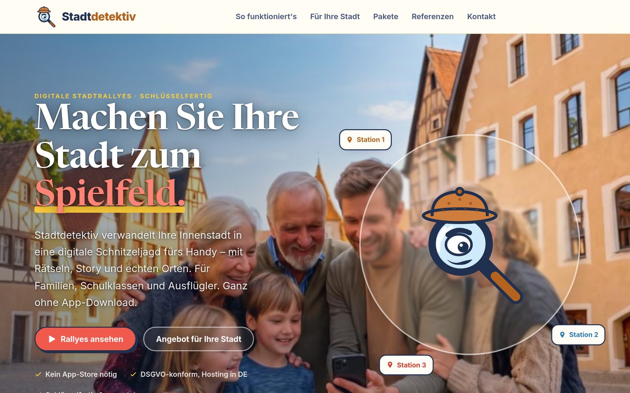 Vorschau der Website stadtdetektiv.de