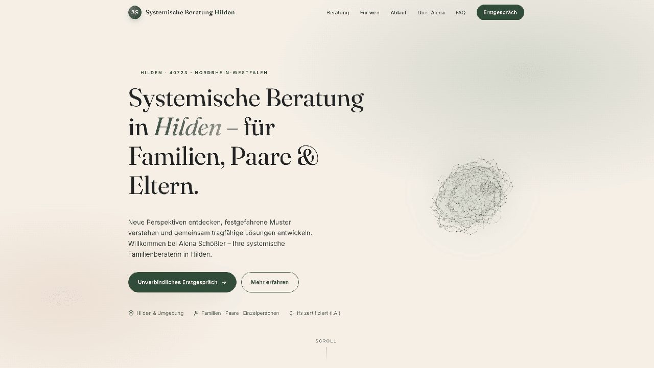 Systemische Beratung — WordPress · Beratung & Coaching (Webseite)