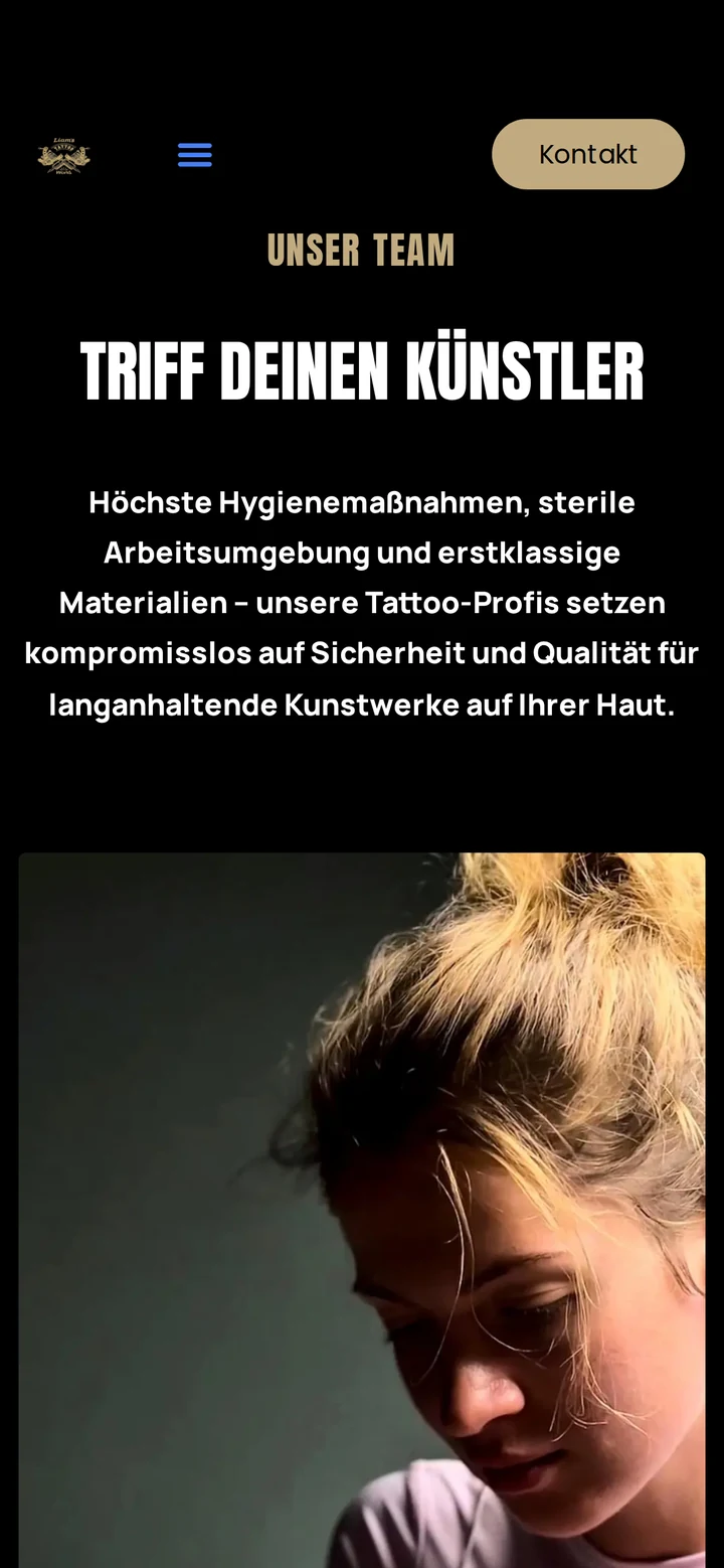 Tattoo Studio Stadthagen auf dem Smartphone: Künstler
