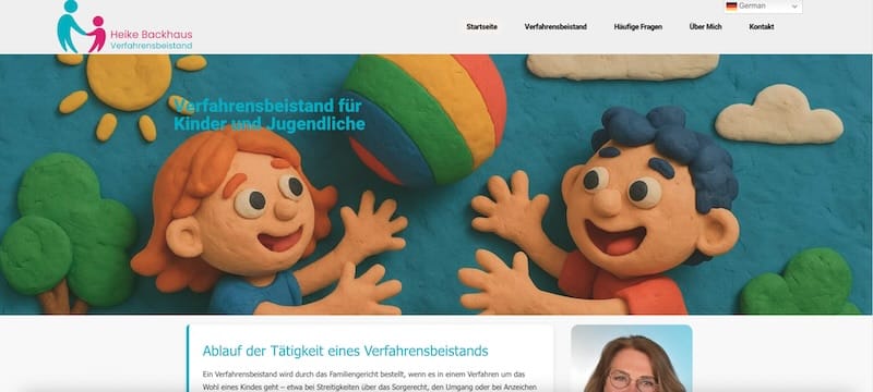 Verfahrensbeistand — WordPress · Recht (Webseite)