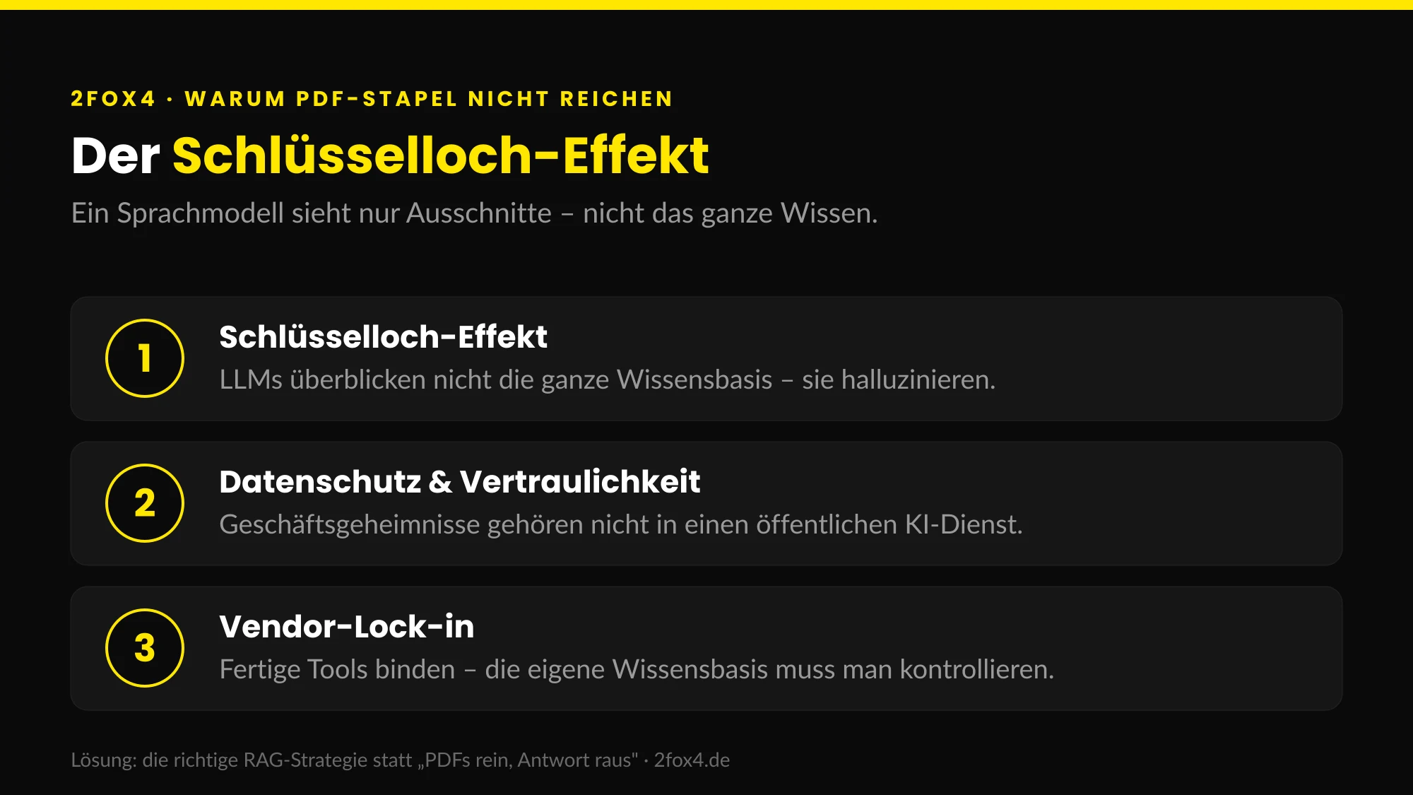 Drei Gründe, warum PDF-Stapel nicht reichen: Schlüsselloch-Effekt, Datenschutz und Vendor-Lock-in