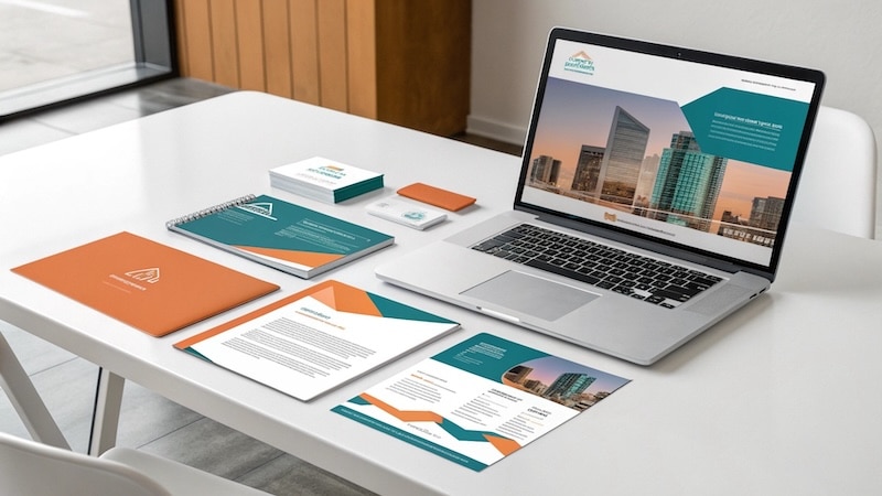 Flyer und Prospekte im gleichen Design