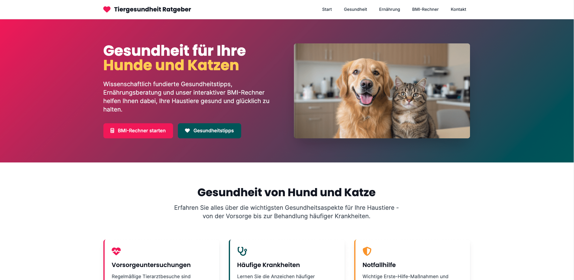 Tiergesundheit Ratgeber