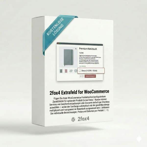 Zusatzfeld Woocommerce WordPress Plugin kostenlos