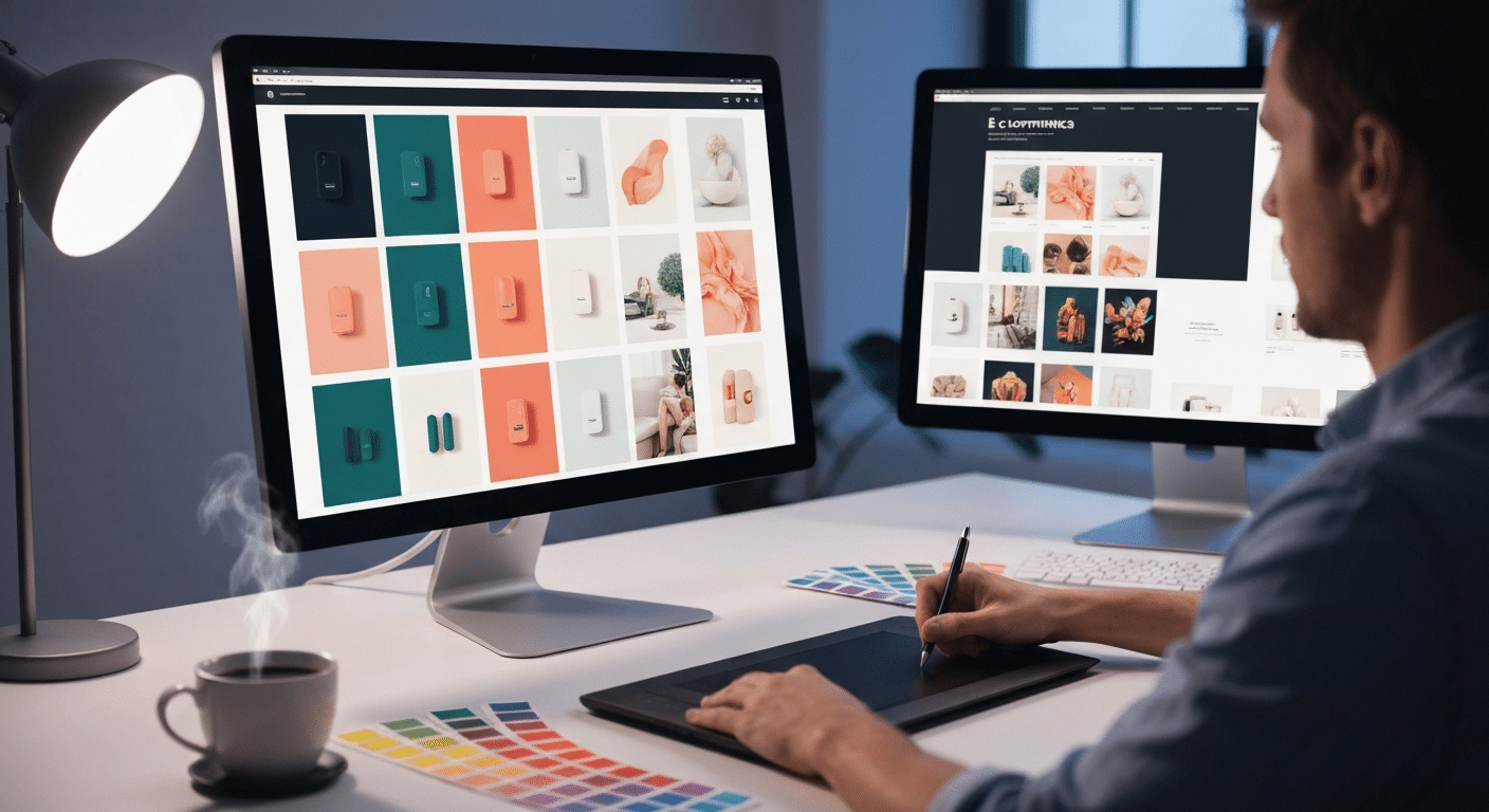 5 Effektive Wege KI im Webdesign 2026 2 KI-gestützte Bildgenerierung im Webdesign ersetzt teure Stock-Fotos durch automatisierte Assets