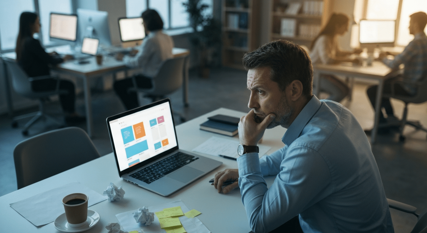 Infografik zeigt 6 entlarvte Mythen über KI-generierte Websites für Unternehmer