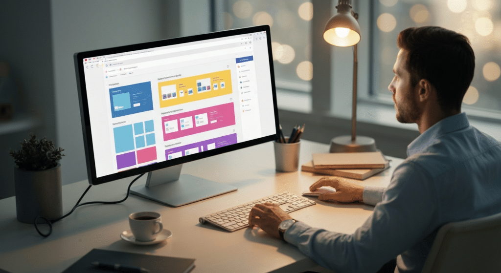 Vergleich der fünf besten WordPress Pagebuilder für 2026 auf einem Laptop-Bildschirm